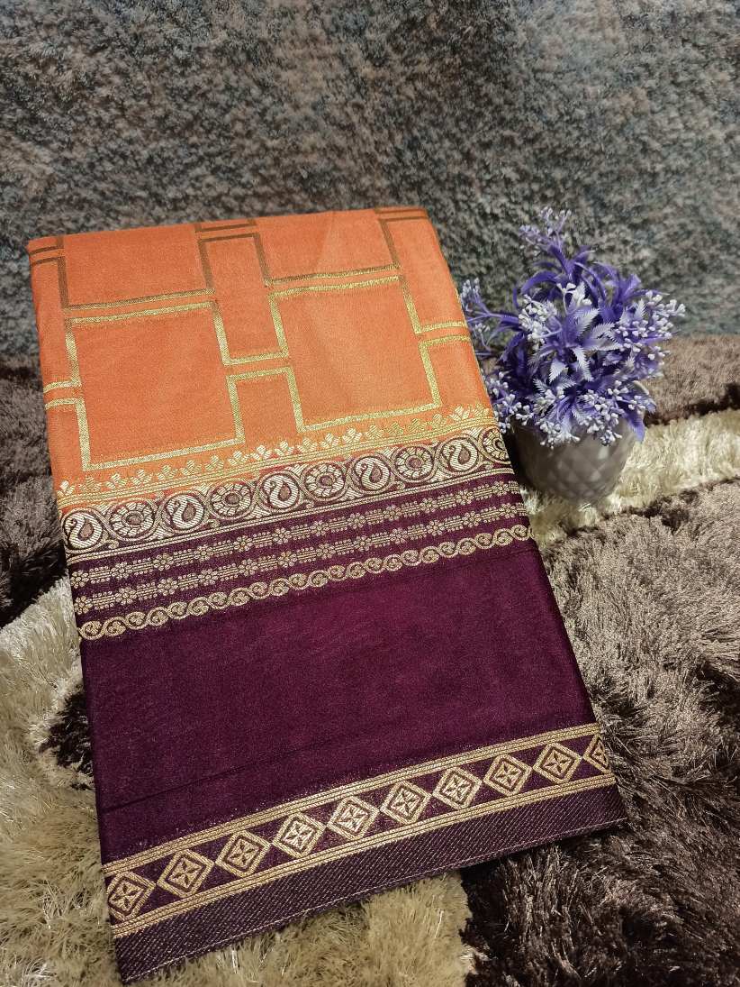 Artificial / Mix Crape Sarees ( Semi Crape )