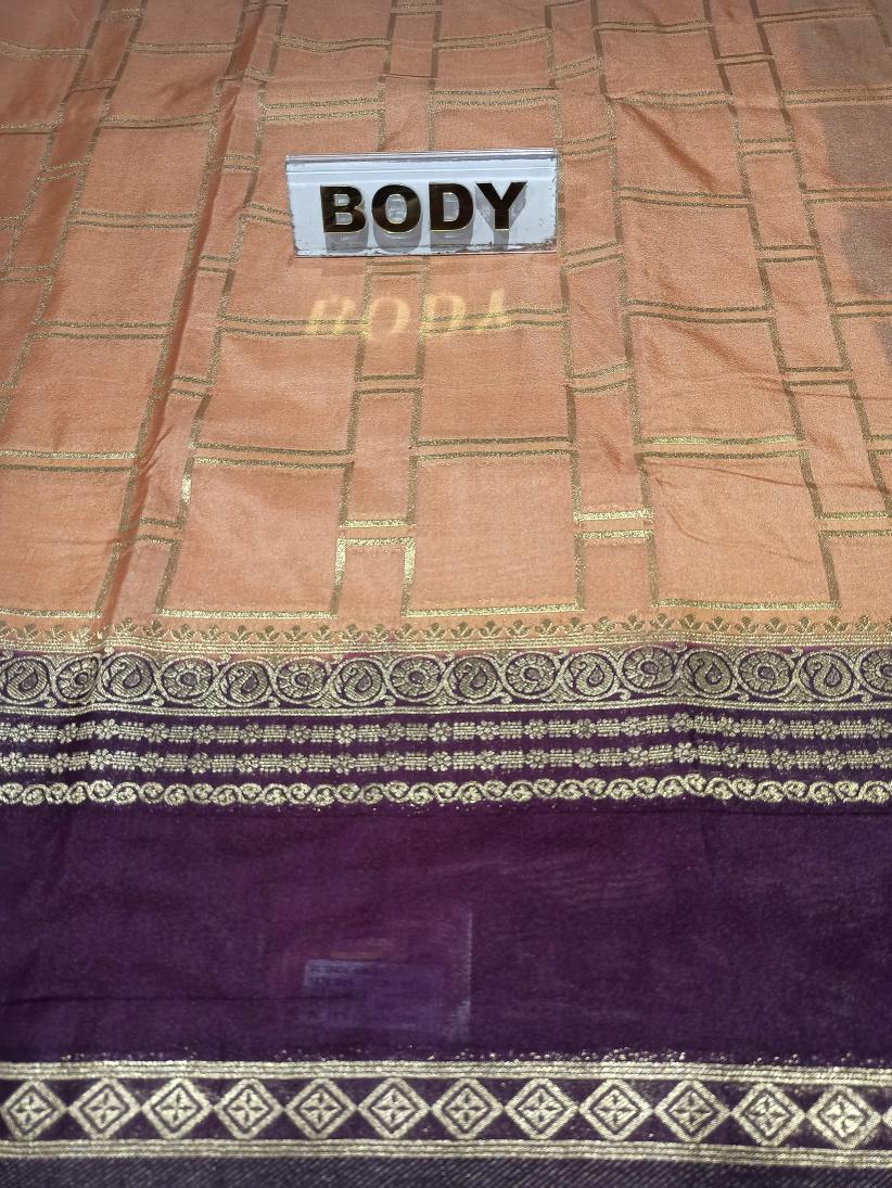 Artificial / Mix Crape Sarees ( Semi Crape )