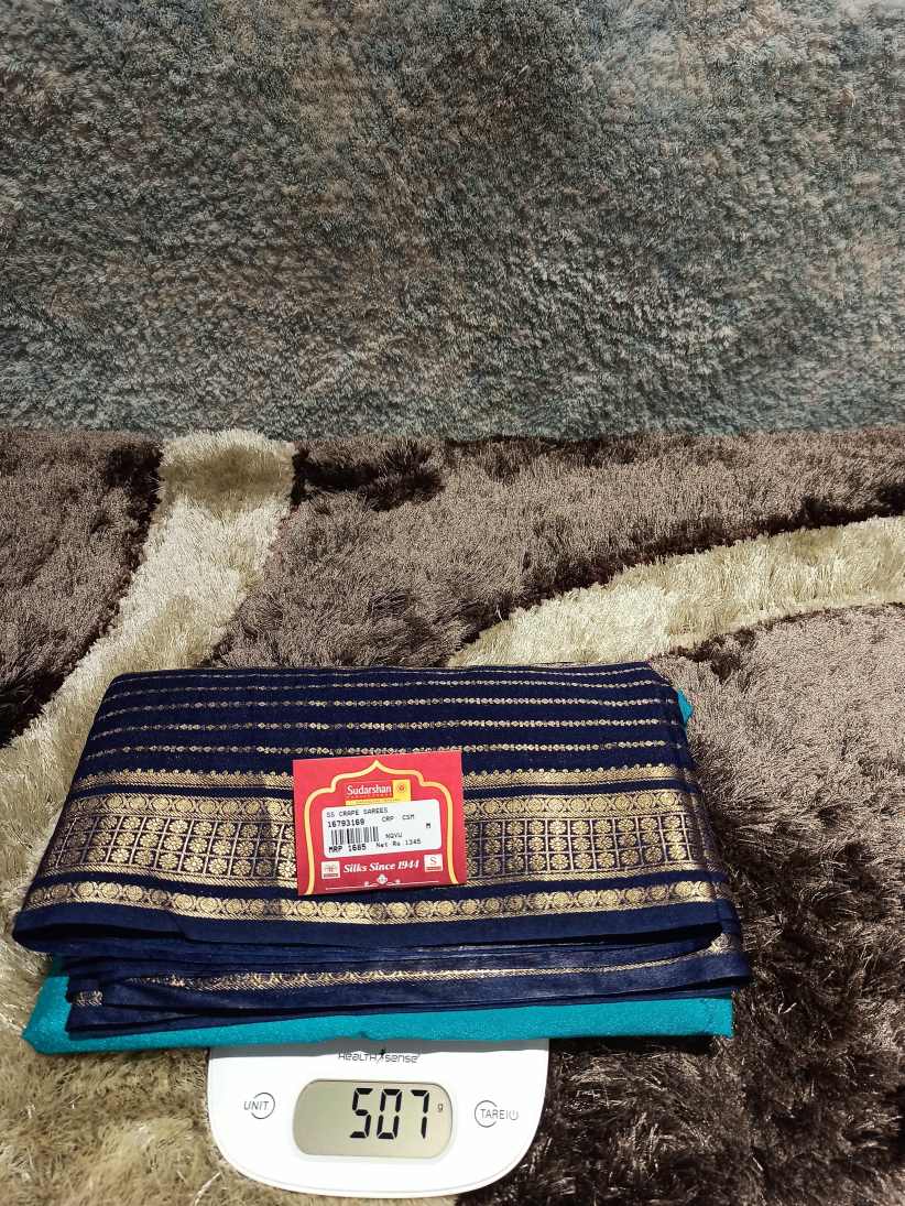 Artificial / Mix Crape Sarees ( Semi Crape )