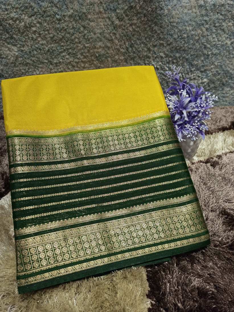 Artificial / Mix Crape Sarees ( Semi Crape )