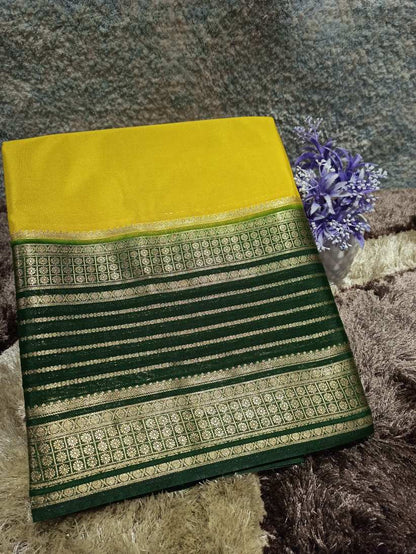 Artificial / Mix Crape Sarees ( Semi Crape )