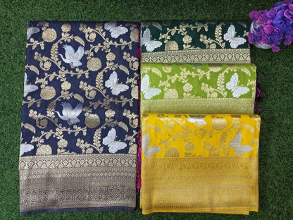 Artificial / Mix Crape Sarees ( Semi Crape )