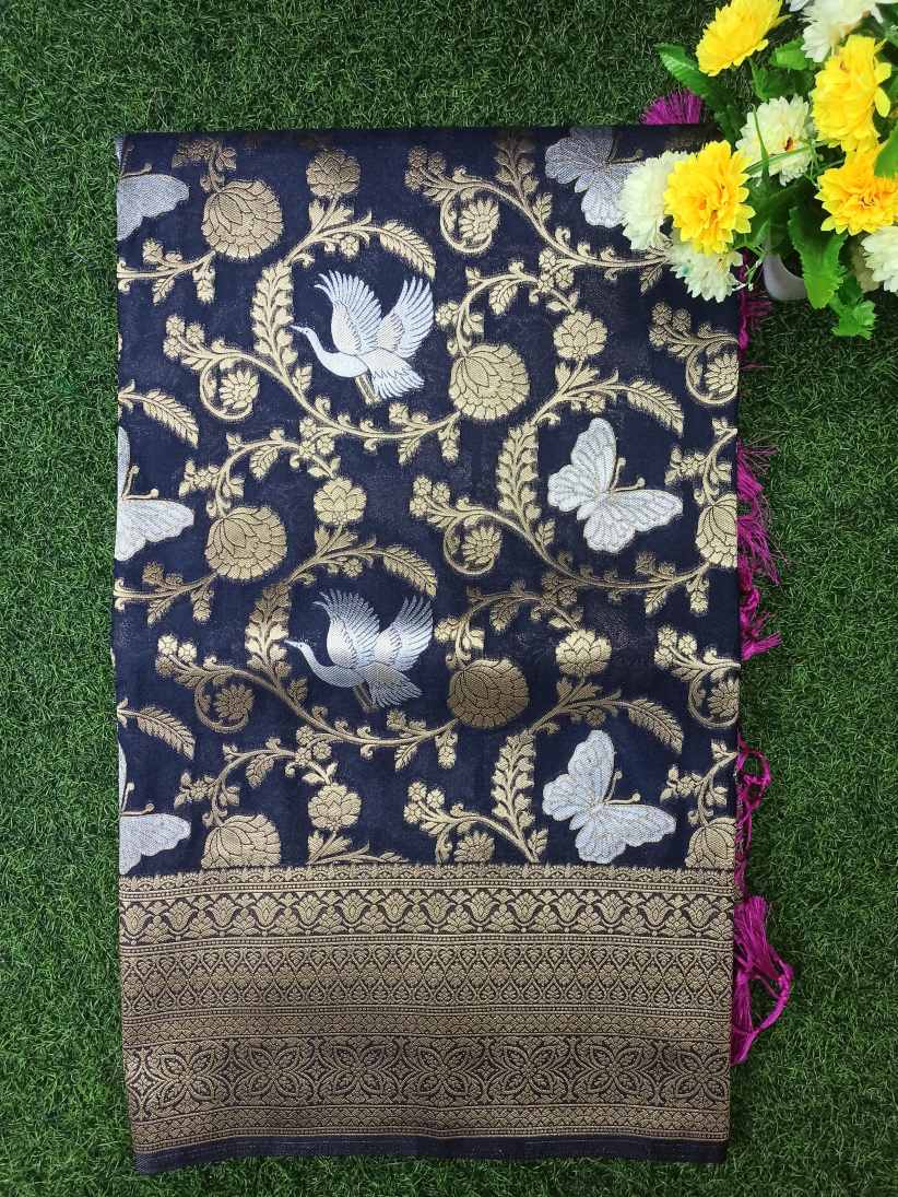 Artificial / Mix Crape Sarees ( Semi Crape )