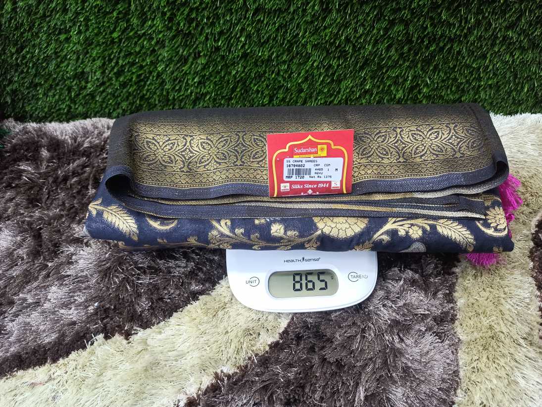 Artificial / Mix Crape Sarees ( Semi Crape )