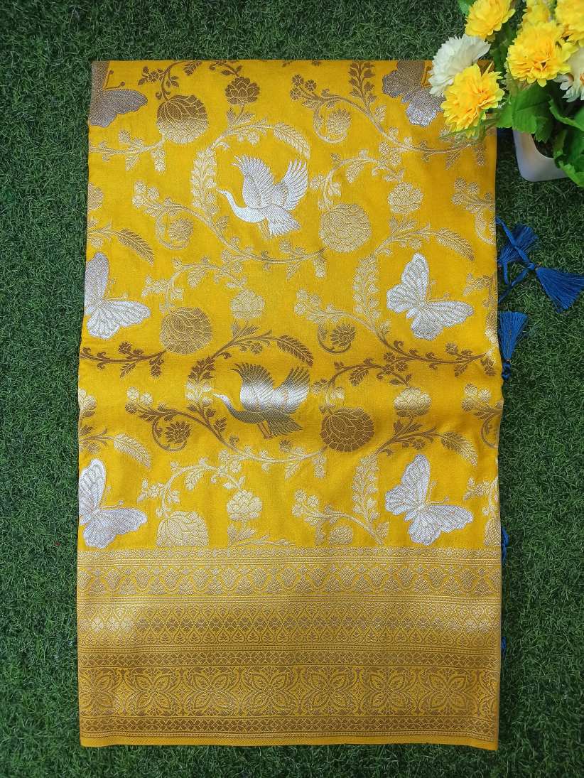 Artificial / Mix Crape Sarees ( Semi Crape )