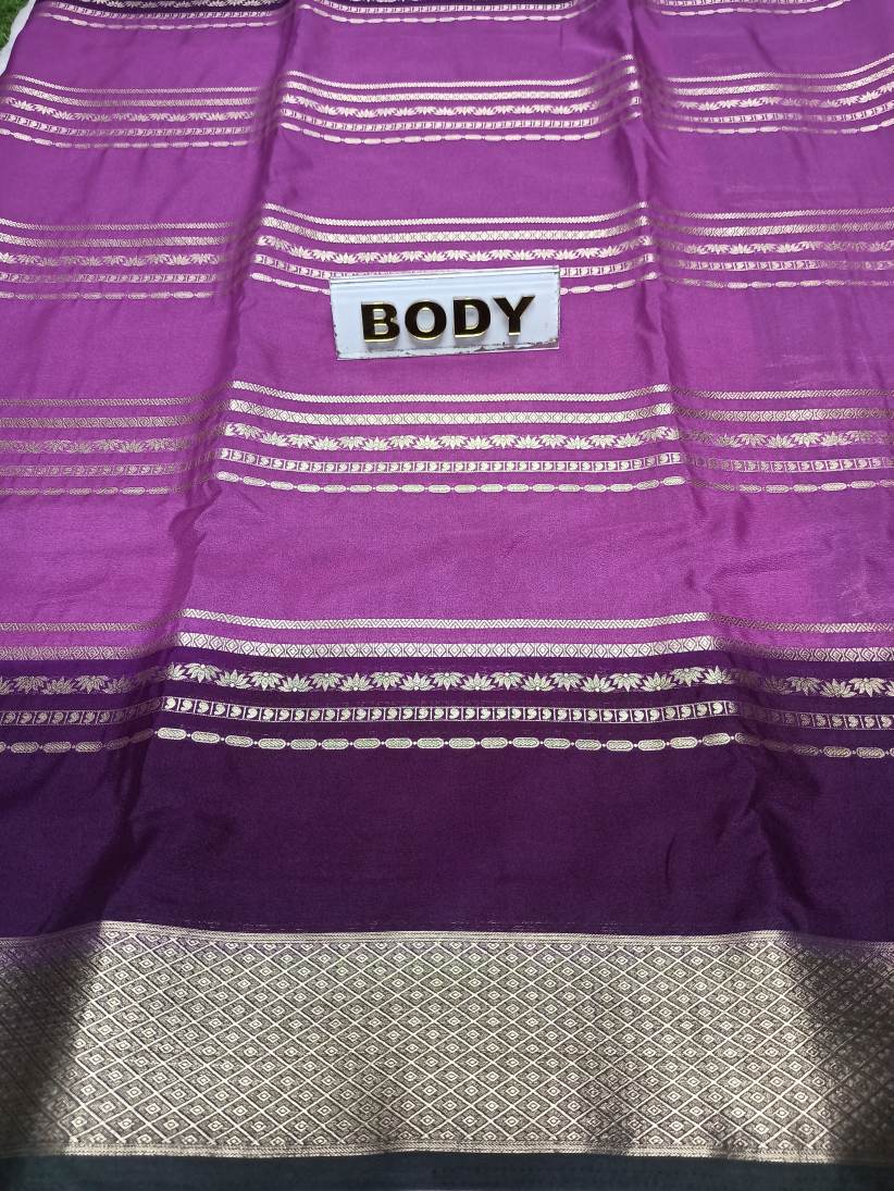 Artificial / Mix Crape Sarees ( Semi Crape )