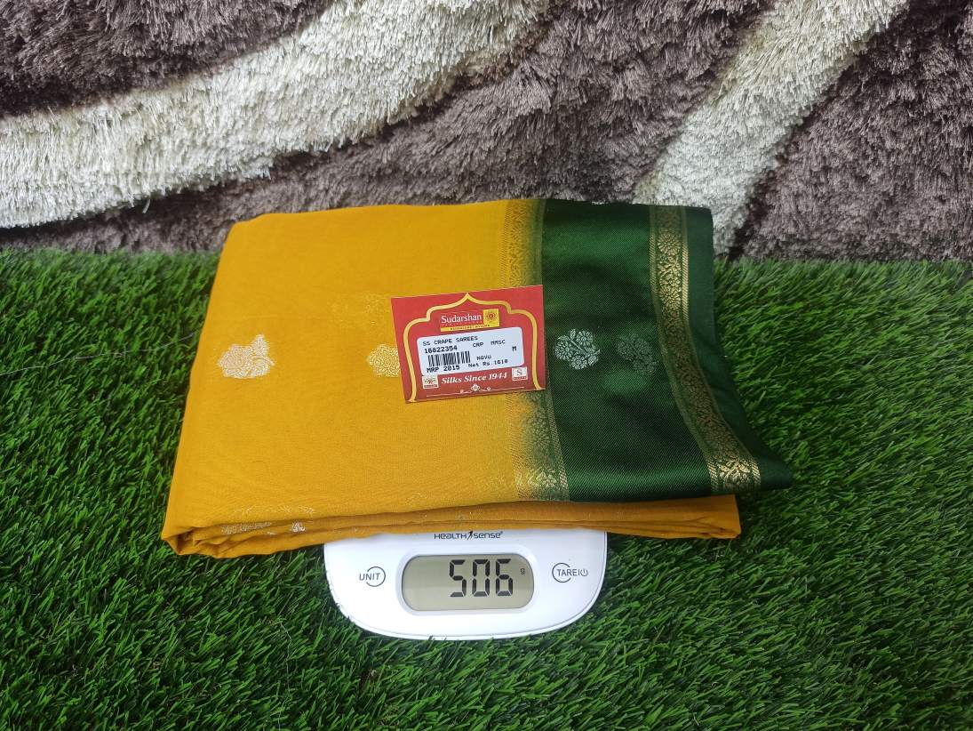 Artificial / Mix Crape Sarees ( Semi Crape )