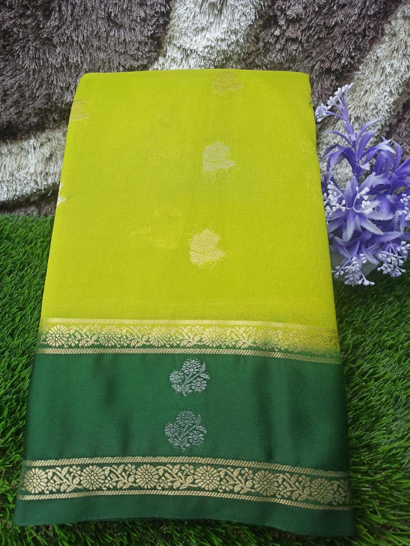 Artificial / Mix Crape Sarees ( Semi Crape )