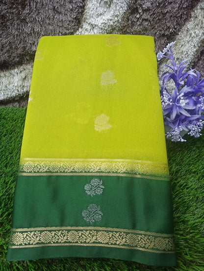 Artificial / Mix Crape Sarees ( Semi Crape )