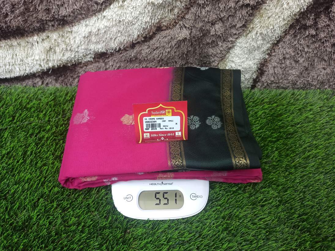 Artificial / Mix Crape Sarees ( Semi Crape )