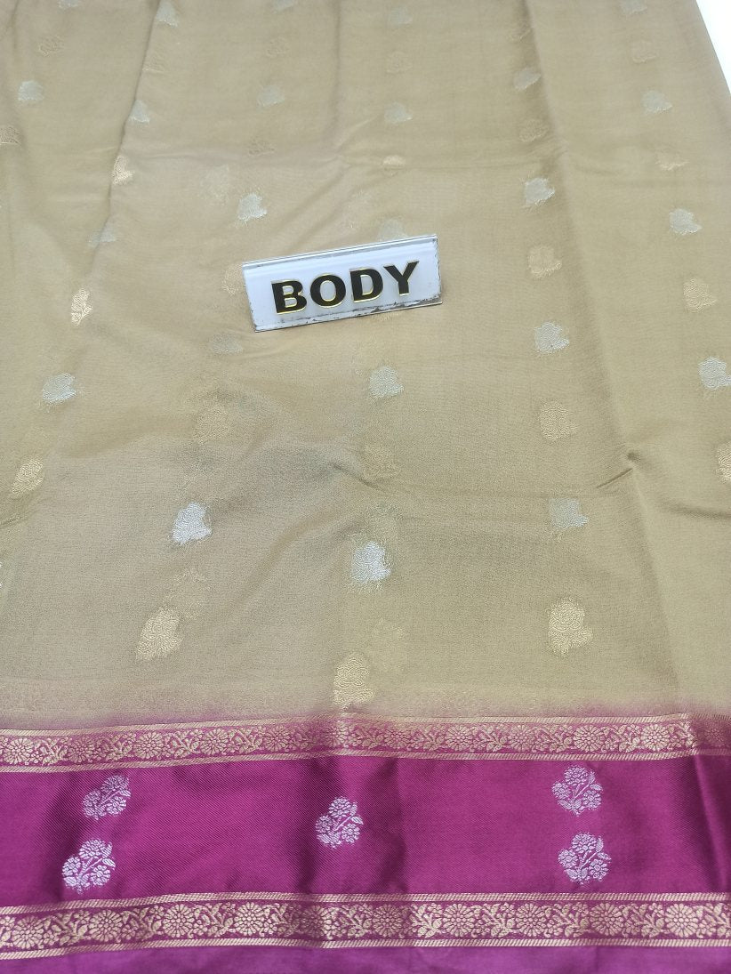 Artificial / Mix Crape Sarees ( Semi Crape )