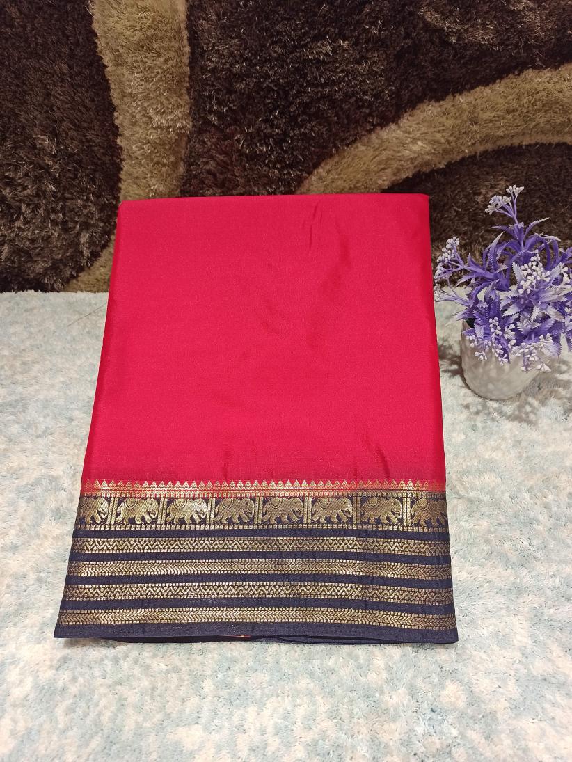 Artificial / Mix Crape Sarees ( Semi Crape )