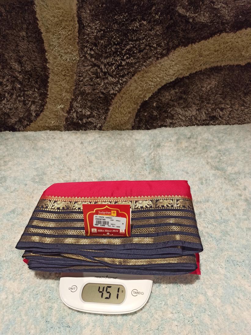 Artificial / Mix Crape Sarees ( Semi Crape )