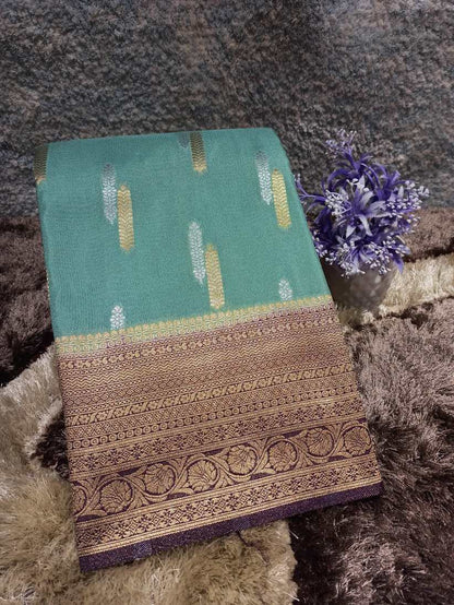 Artificial / Mix Crape Sarees ( Semi Crape )