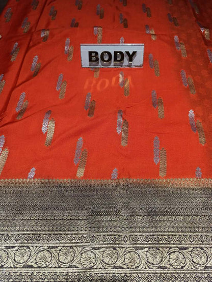 Artificial / Mix Crape Sarees ( Semi Crape )