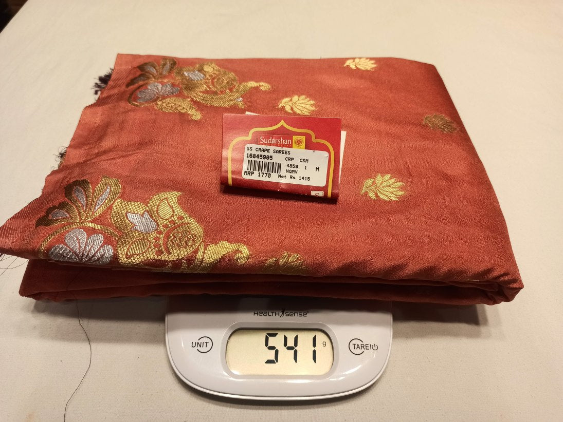 Artificial / Mix Crape Sarees ( Semi Crape )