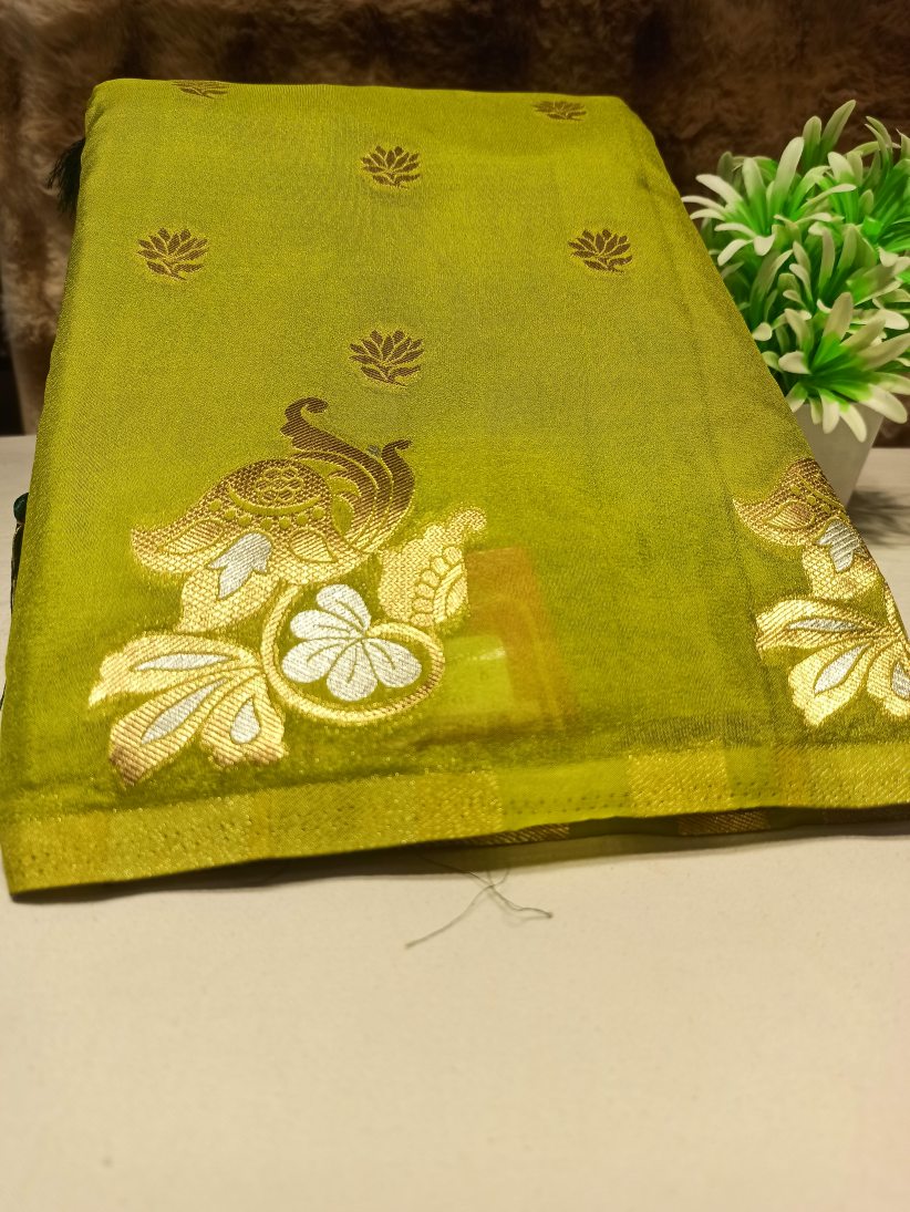 Artificial / Mix Crape Sarees ( Semi Crape )