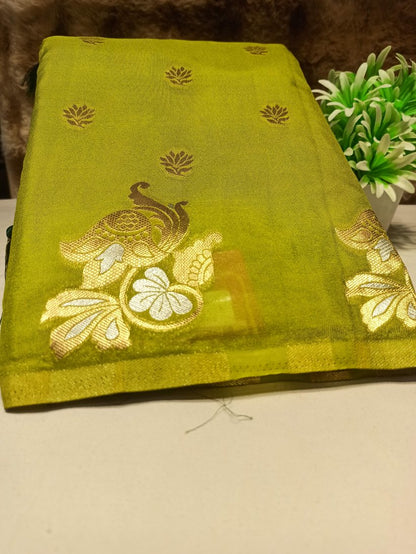 Artificial / Mix Crape Sarees ( Semi Crape )