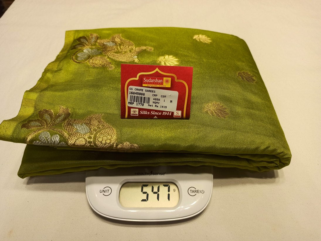 Artificial / Mix Crape Sarees ( Semi Crape )