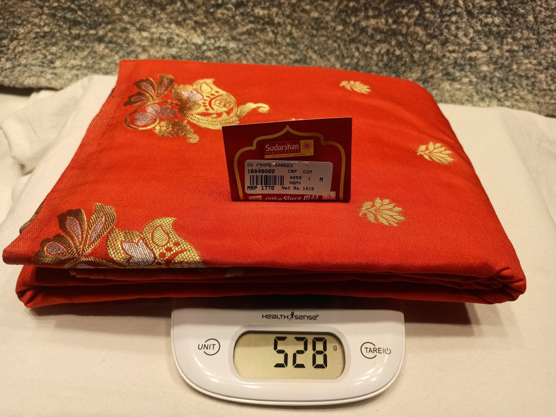 Artificial / Mix Crape Sarees ( Semi Crape )