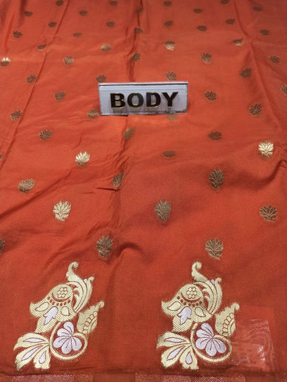 Artificial / Mix Crape Sarees ( Semi Crape )