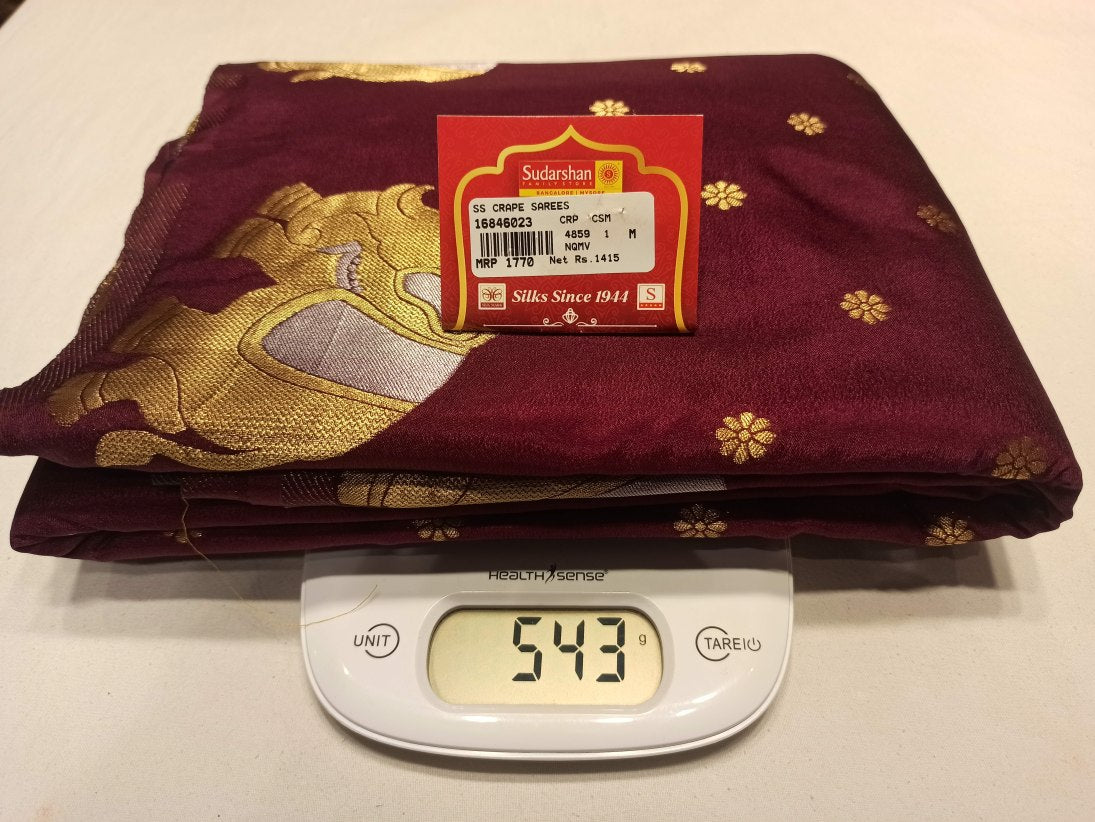 Artificial / Mix Crape Sarees ( Semi Crape )