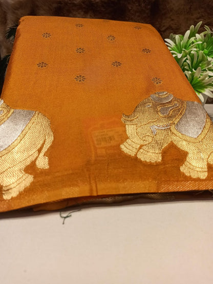 Artificial / Mix Crape Sarees ( Semi Crape )