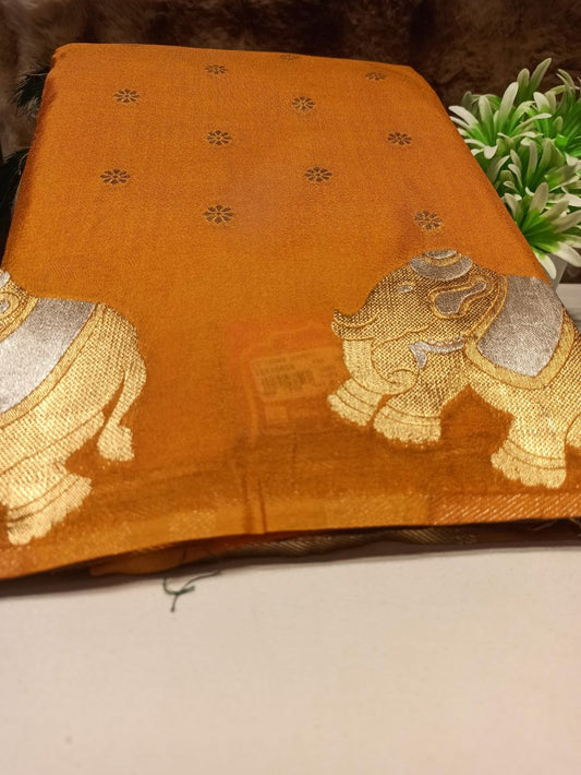 Artificial / Mix Crape Sarees ( Semi Crape )