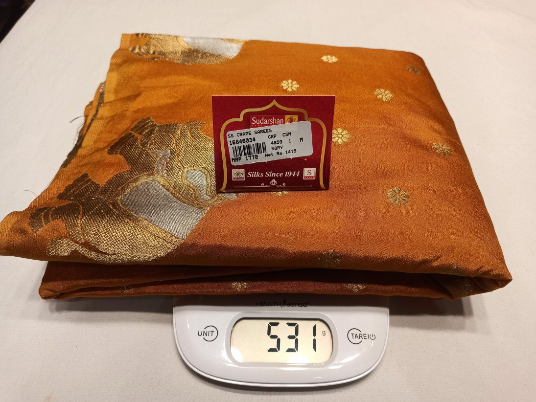 Artificial / Mix Crape Sarees ( Semi Crape )