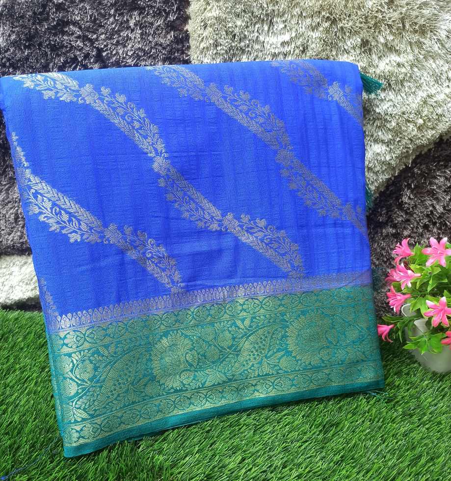 Artificial / Mix Crape Sarees ( Semi Crape )