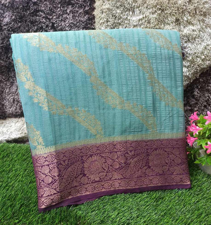 Artificial / Mix Crape Sarees ( Semi Crape )