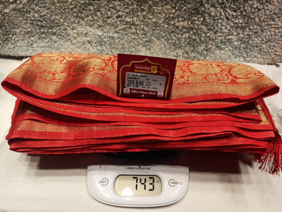 Artificial / Mix Crape Sarees ( Semi Crape )