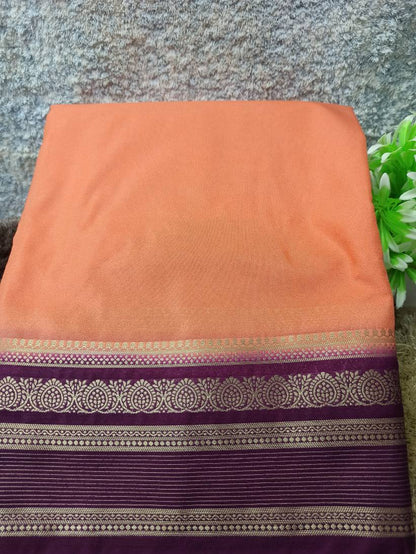 Artificial / Mix Crape Sarees ( Semi Crape )