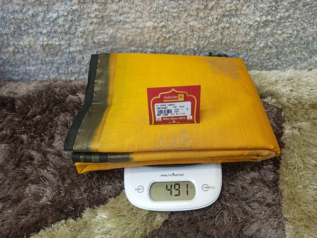 Artificial / Mix Crape Sarees ( Semi Crape )