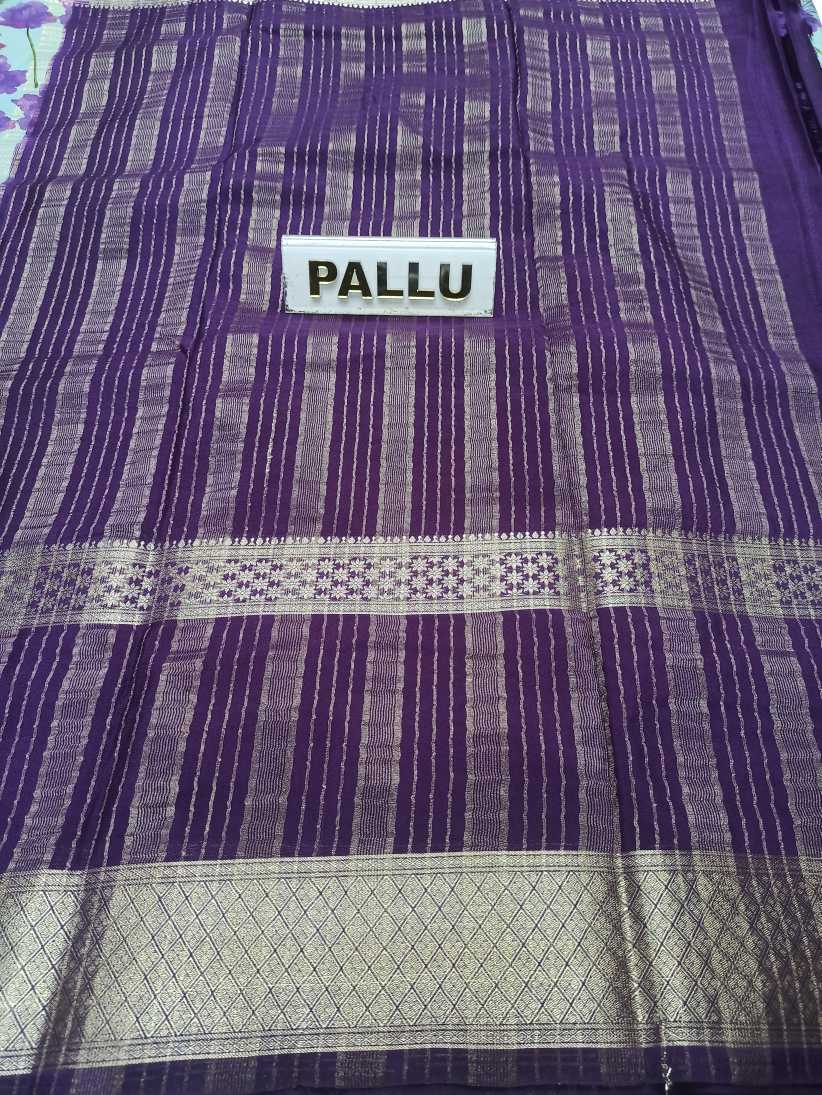 Artificial / Mix Crape Sarees ( Semi Crape )