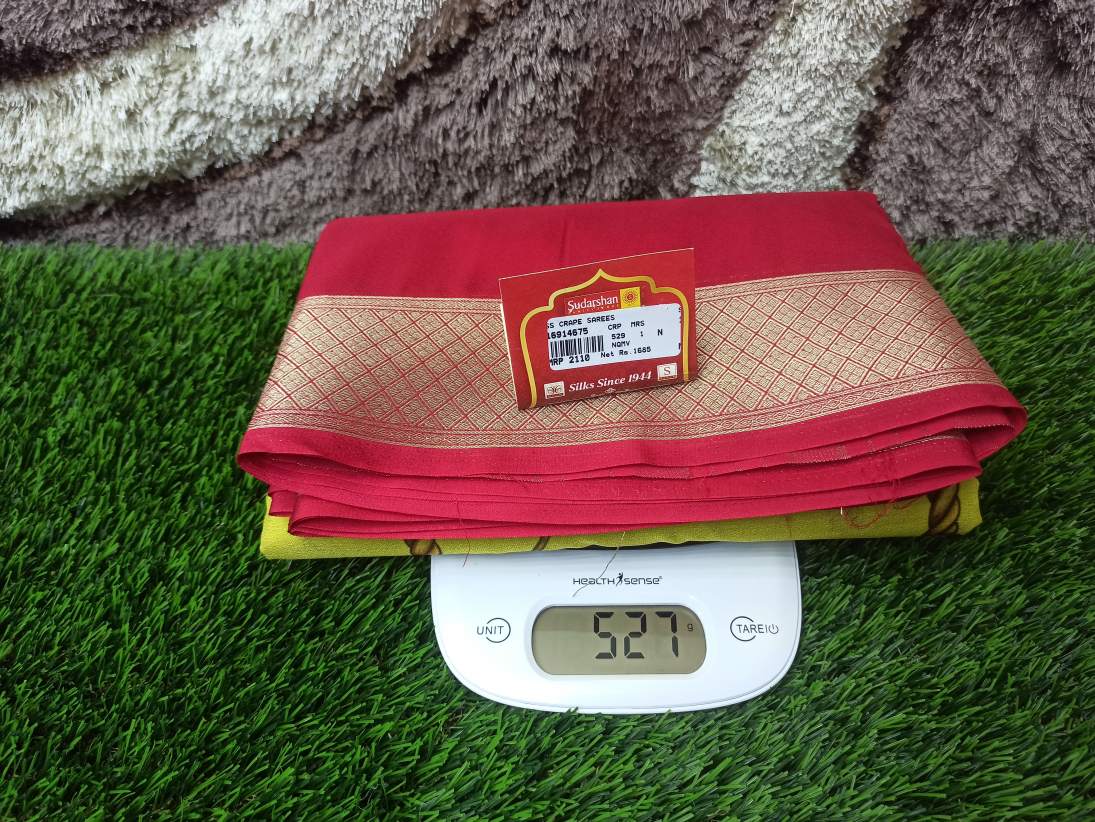 Artificial / Mix Crape Sarees ( Semi Crape )