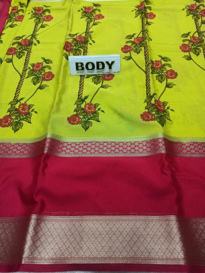 Artificial / Mix Crape Sarees ( Semi Crape )