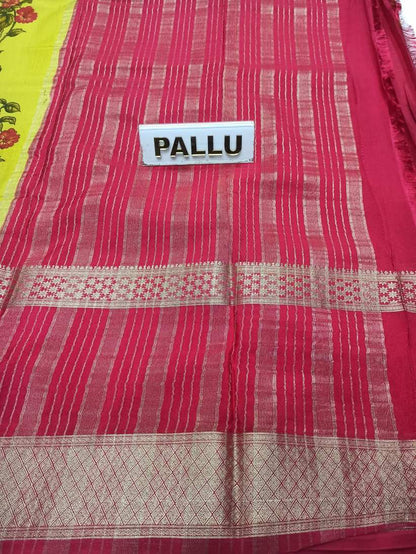 Artificial / Mix Crape Sarees ( Semi Crape )