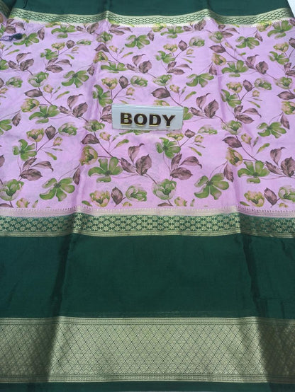 Artificial / Mix Crape Sarees ( Semi Crape )