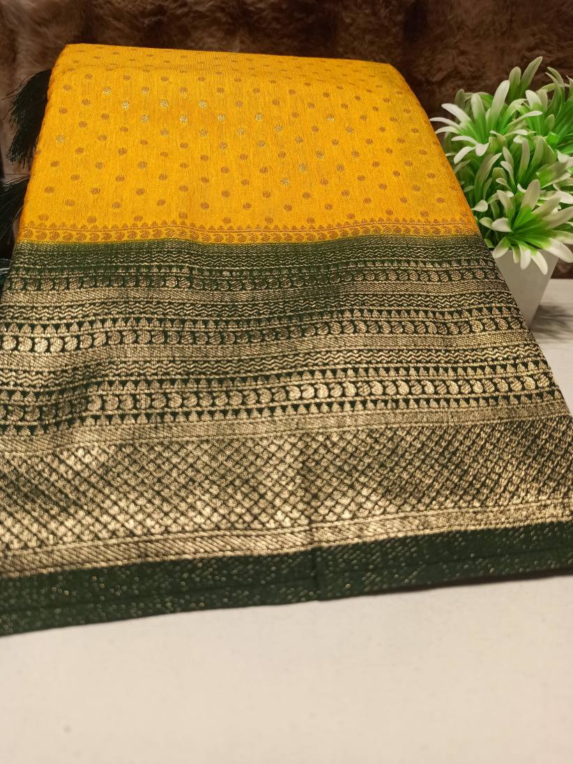 Artificial / Mix Crape Sarees ( Semi Crape )