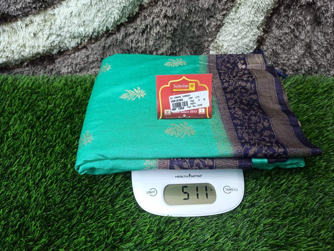 Artificial / Mix Crape Sarees ( Semi Crape )