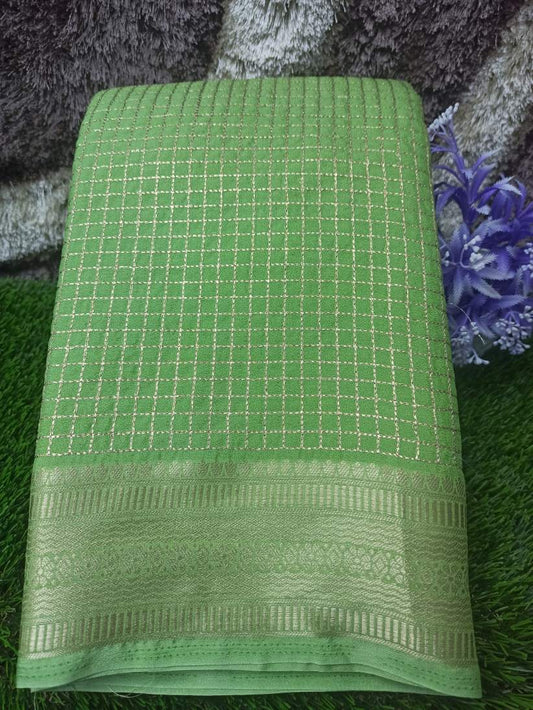 Artificial / Mix Crape Sarees ( Semi Crape )