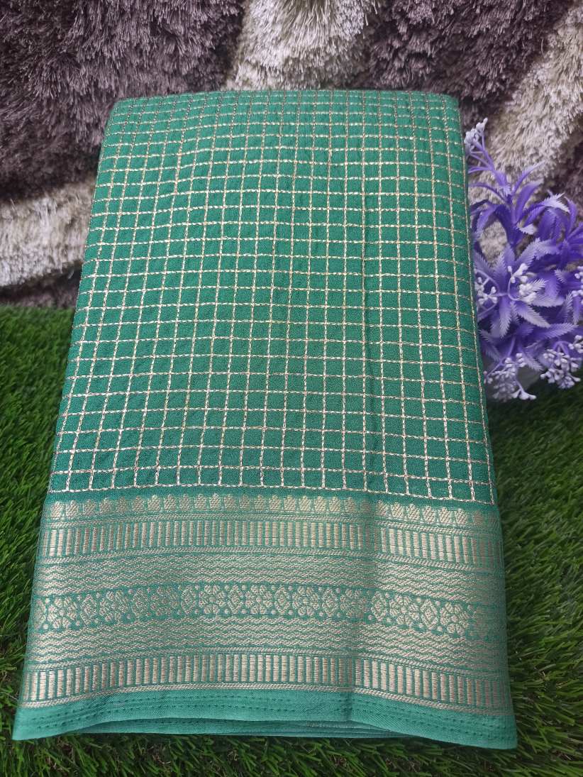 Artificial / Mix Crape Sarees ( Semi Crape )