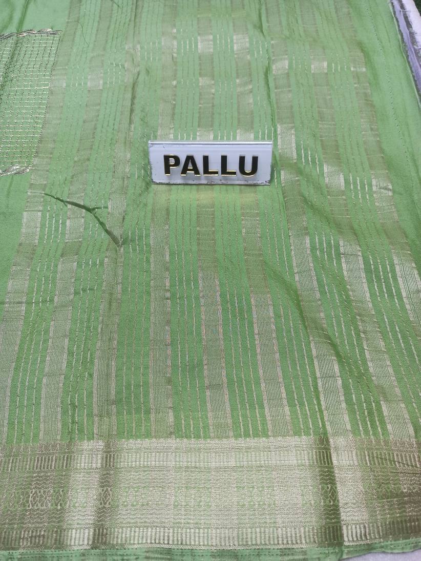 Artificial / Mix Crape Sarees ( Semi Crape )