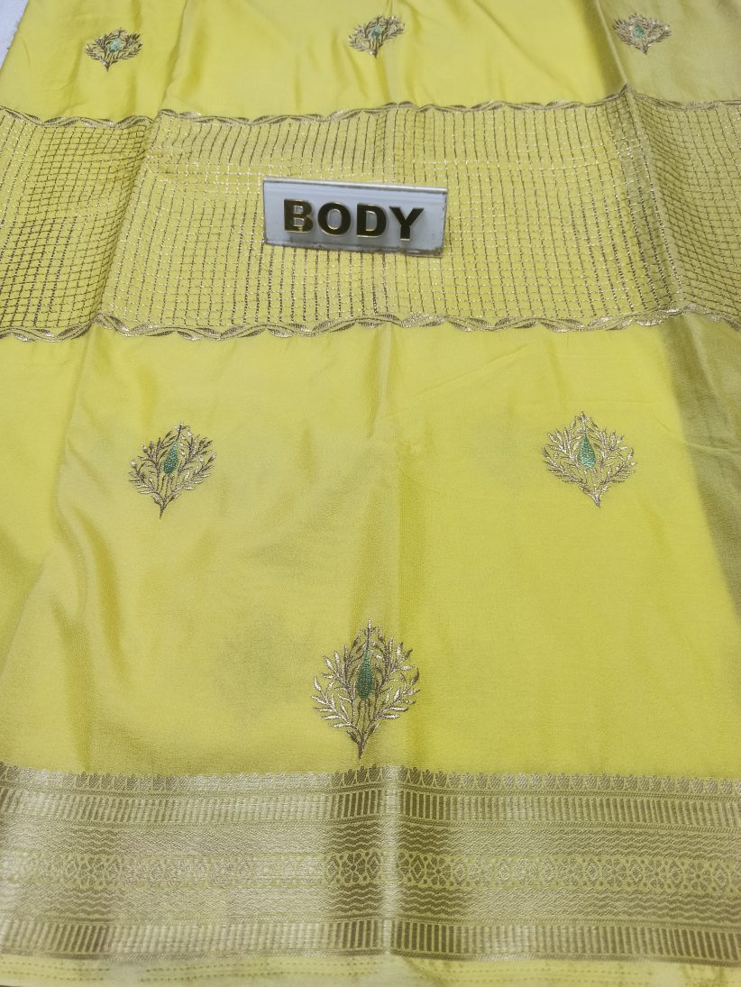 Artificial / Mix Crape Sarees ( Semi Crape )