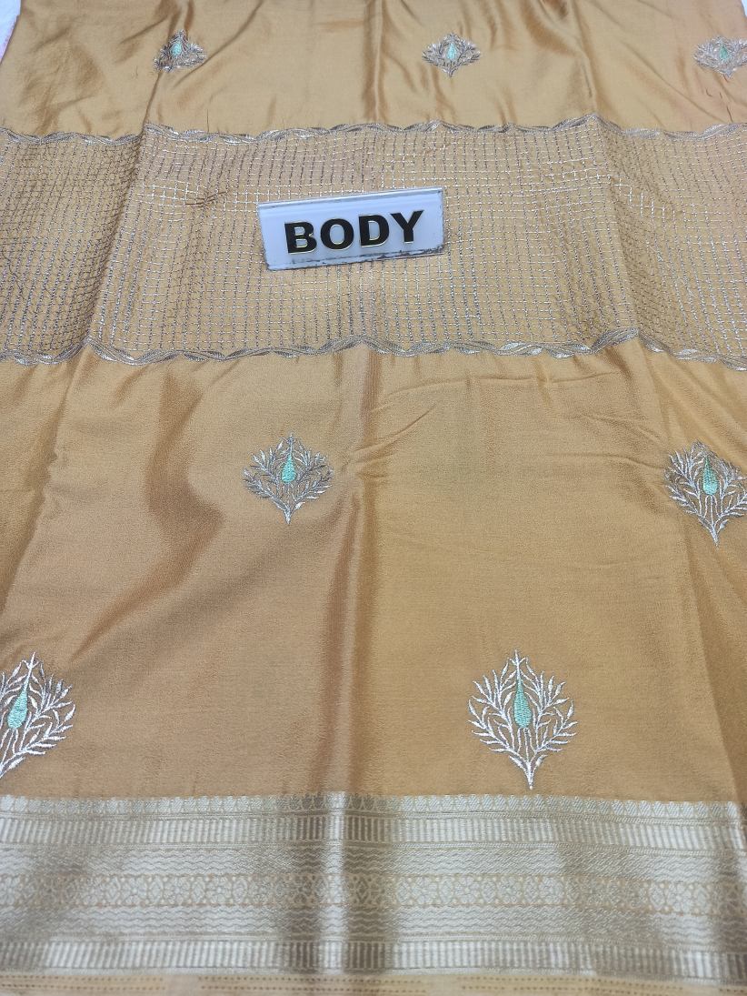 Artificial / Mix Crape Sarees ( Semi Crape )