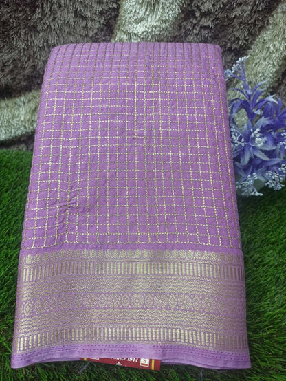 Artificial / Mix Crape Sarees ( Semi Crape )