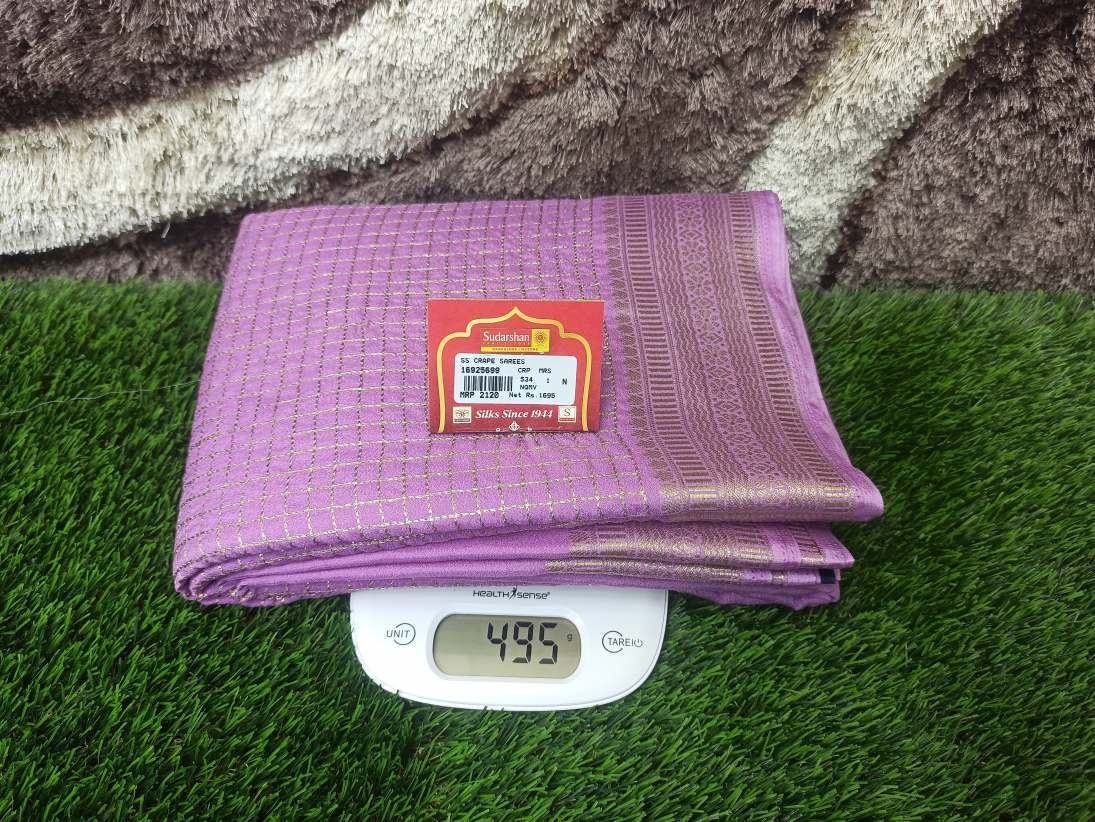 Artificial / Mix Crape Sarees ( Semi Crape )