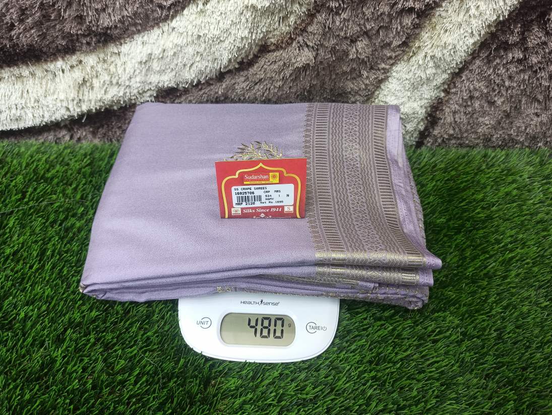 Artificial / Mix Crape Sarees ( Semi Crape )