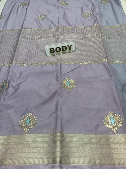 Artificial / Mix Crape Sarees ( Semi Crape )